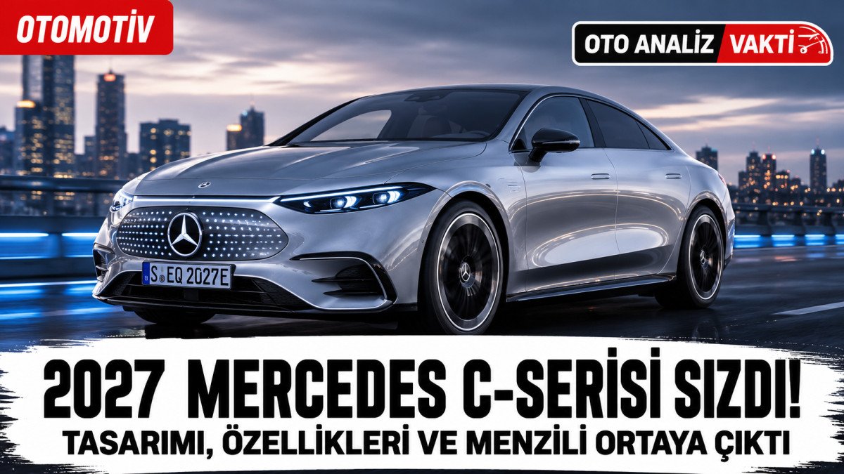 2027 Mercedes C-Serisi Sızdı! Yeni Elektrikli C-Serisi İlk Kez Görüntülendi