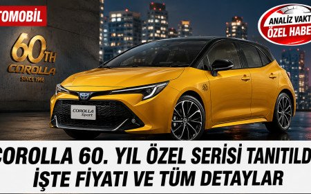 Toyota Corolla Sport 60. Yıl Özel Serisi Tanıtıldı! İşte Fiyatı ve Tüm Detayları