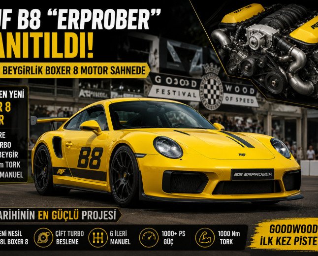RUF B8 'Erprober' Prototipi Tanıtıldı! 1000 Beygirlik Boxer 8 Motor Otomotiv Dünyasını Şaşırttı